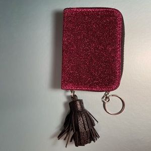 super adorable and useful pink sparkly wallet!
